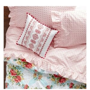 The Pioneer Woman Starburst Geo Pink Cotton Bed Sheet Set, King , 4-Piece